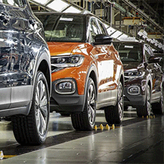 Volkswagen informa a paralisação da produção em duas fábricas por falta de componentes semicondutores 