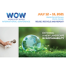 INDA is gearing up for its live World of Wipes® (WOW) International Conference in Atlanta