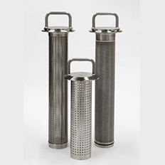 Axium Process has developed a universal stainless steel filter housing which can be used with three distinct filter screens 