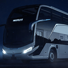 Marcopolo apresenta sua nova linha de ônibus denominada Geração 8