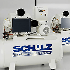 Schulz lança linha de Compressores de Ar Isentos de Óleo Flex equipado com inversor de frequência