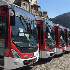 Produção de ônibus em julho teve queda de 5,5% em relação a junho