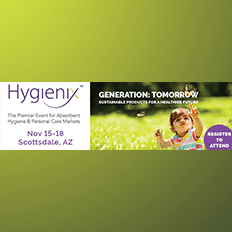 Absorbent Hygiene and Personal Care Markets Revved Up for In-Person Return of Hygienix™