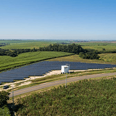 Usina Solar no interior de SP