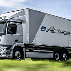 Mercedes-Benz anuncia a primeira unidade do caminhão elétrico eActros