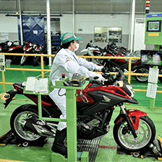 Produção de motos em novembro somou 113,8 mil unidades