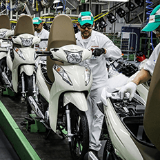 Produção de motos no Polo Industrial de Manaus alcança 1.004.983 unidades no acumulado de 2021