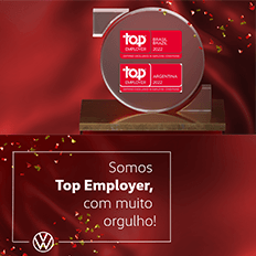 Volkswagen do Brasil e o Grupo Volkswagen Argentina conquistam a certificação Top Employer 2022