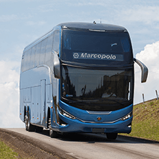 Modelo Marcopolo incorpora todas as tecnologias e design com DNA da marca