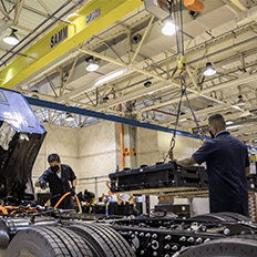 Produção de caminhões cresce de 18,8%  