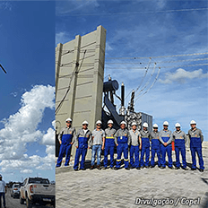 Copel inicia a operação em teste dos cinco primeiros aerogeradores do parque eólico Jandaíra III