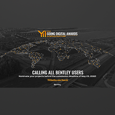 Bentley Systems anuncia a abertura de inscrições para o Going Digital Awards in Infrastructure 2022
