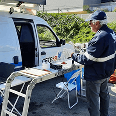 CETESB realiza megacomando de fiscalização de veículos movidos a diesel