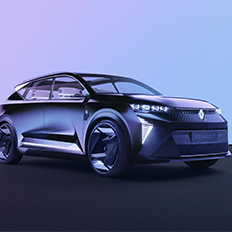 Scénic Vision carro-conceito movido a hidrogênio e feito de materiais reciclados