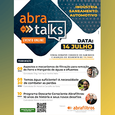 Abra Talks apresentará três temas relevantes para o setor de filtração