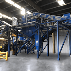 A STADLER apoiou a J&B Recycling em sua fábrica de recicláveis mistos secos