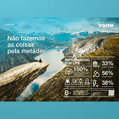 Voith oferece soluções de economia de energia ao longo de todo o processo produtivo