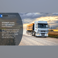 GESSNER® high efficient fuel filter medium