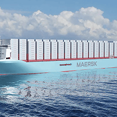 Maersk anuncia navios contêineres que podem navegar com metanol verde