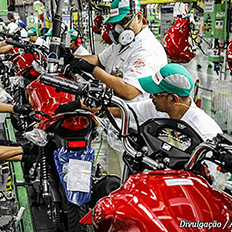 Indústria de motocicletas atinge o melhor resultado para o mês em nove anos