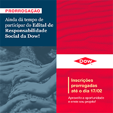 Dow prorroga as inscrições para a 4ª edição do Edital de Responsabilidade Social