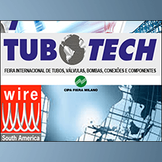 Já começaram os preparativos para a realização da 12ª Tubotech e da 6ª wire South America 