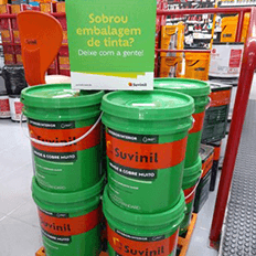 Iniciativa Suvinil recolhe embalagens e resíduos de tintas de qualquer marca nos pontos de coleta  