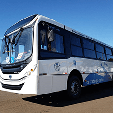 Acabam de desembarcar em solo africano dez novas unidades do chassis Volksbus 17.230 EOD 