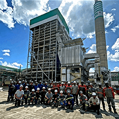 Limpeza de caldeira com economia de vapor 