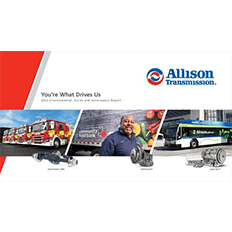 Allison Transmission apresenta seu Relatório Ambiental, Social e de Governança ESG 
