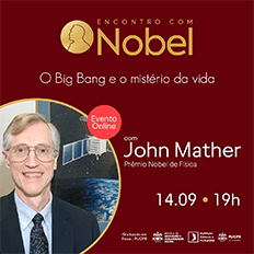 John Mather e George Smoot são convidados do evento Encontro com Nobel  