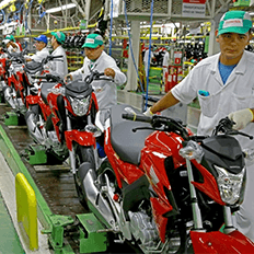 Produção de motocicletas segue em alta no país