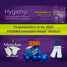 Glatfelter, Mundeo, and Sequel to Vie for Hygienix Innovation Award™