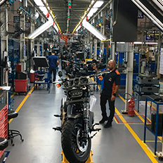 A produção de motocicletas em setembro foi a melhor para o mês desde 2013