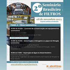 2° Seminário Brasileiro de Filtros terá um painel exclusivo para o segmento de filtração automotiva