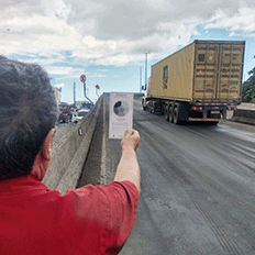 Fiscalização contra emissão de fumaça preta