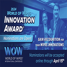 Nominations Are Open for the World of Wipes Innovation Award®