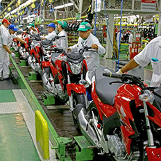 Produção de motos no Brasil cresceu 11,3% em 2023