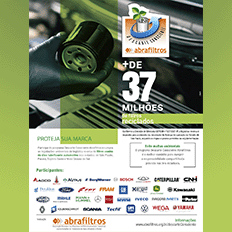 Programa Descarte Consciente Abrafiltros já reciclou 37.185.502 filtros usados do óleo lubrificante automotivo 