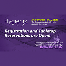 Registration and Tabletop Reservations for Hygienix™ 2024 Are Open