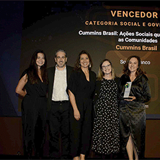 Cummins Brasil é a grande vencedora do Prêmio AEA ESG 2024 na categoria Social e Governança