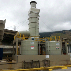 Lavadores de gases para a indústria de papel e celulose produzido pela Fluid Feeder