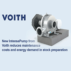 Nova IntensaPump da Voith reduz os custos de manutenção e a demanda de energia na preparação de massa