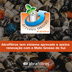 Abrafiltros tem sistema aprovado e assina Termo Aditivo com novas metas para reciclagem de filtros usados do óleo lubrificante automotivo no Mato Grosso do Sul