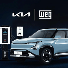  Kia Motors do Brasil formaliza a homologação da WEG como fornecedora de equipamentos de recarga 