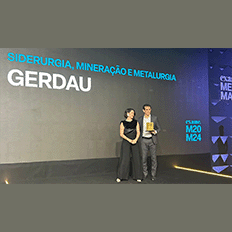 Gerdau foi a campeã da categoria Siderurgia, Mineração e Metalurgia na 51ª edição do Prêmio Melhores e Maiores