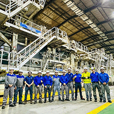 Voith Paper se destaca por oferecer serviços durante as paradas gerais que visam maximizar a eficiência operacional dos clientes