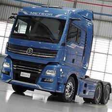 Caminhão conceito VW Meteor Hybrid com sistema de tração inteligente foi desenvolvido em parceria com a Suspensys 