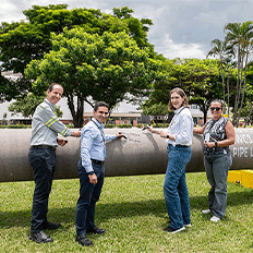 Equinor recebe tubos de aço que serão utilizados nos mais de 200 quilômetros de gasoduto  