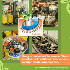 Programa de logística reversa de filtros usados do óleo lubrificante automotivo Descarte Consciente Abrafiltros caminha a passos largos